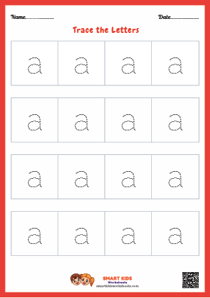 Letter Tracing Alphabet A Worksheet