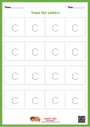 Letter Tracing Alphabet C Worksheet