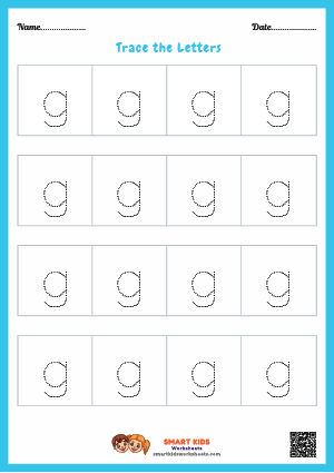 Letter Tracing Alphabet G Worksheet