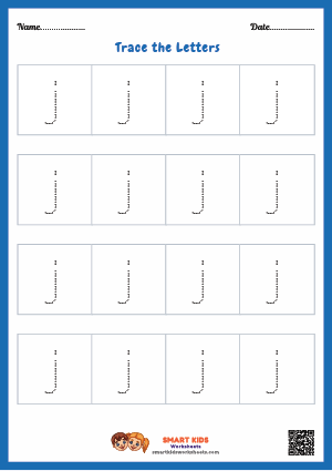 Letter Tracing Alphabet J Worksheet