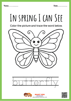 Kids colouring a butterfly worksheet to develop creativity, fine motor skills, and colour recognition through fun learning.
